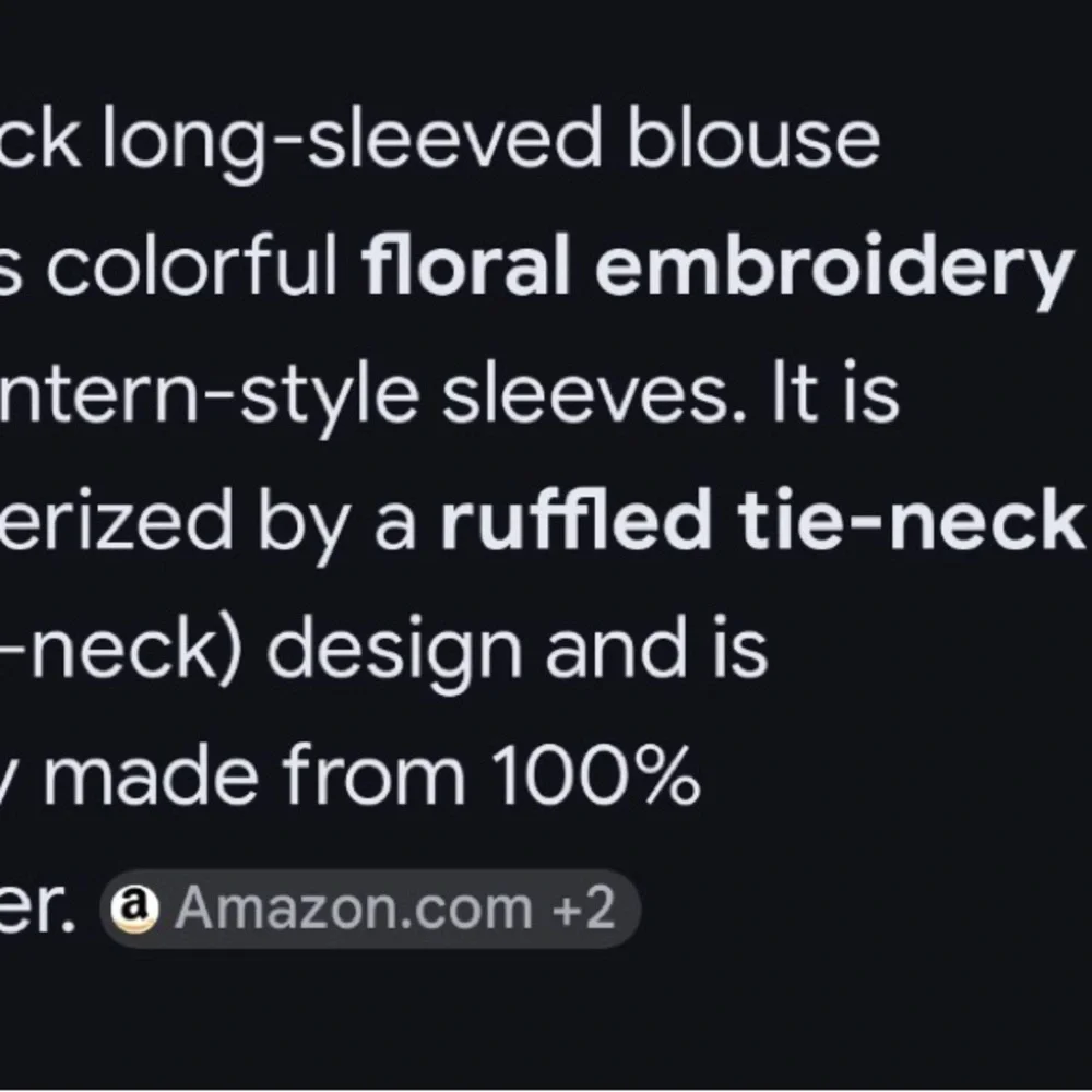 SHEIN Black Sheer Flowy Blouse with Colorful Lantern Embroidered Floral Sleeves - Picture 11 of 17